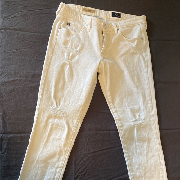 White AG Jeans. “The Stilt” cigarette leg size 27R - Picture 2 of 8